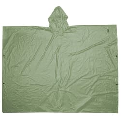 CLC Climate Gear Green PVC Rain Poncho One Size Fits All
