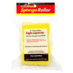 RollerLite Sponge 3 in. W X 3/4 in. Cage Paint Roller Cover Refill 2 pk