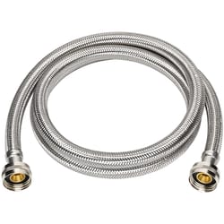 Ace 3/4 in. FHT in. X 3/4 in. D FHT 96 in. Braided Stainless Steel Washing Machine Supply Line