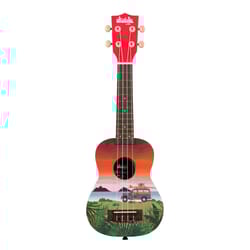 Kala Brand Music Co Ukadelic Surfari Soprano Ukulele Wood 1 pk