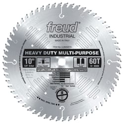 Freud 10 in. D X 5/8 in. HD Multi-Purpose TiCo Hi-Density Carbide Circular Saw Blade 60 teeth 1 pk