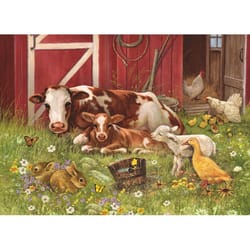 Cobble Hill Barnyard Family Tray Puzzle Multicolored 35 pc