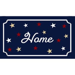 Rockport Premium Americana 18 in. W X 28 in. L Multicolored Home with Stars Coir Door Mat