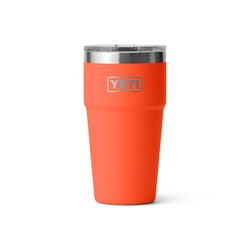 YETI Rambler 20 oz Papaya BPA Free Stackable Tumbler with MagSlider Lid