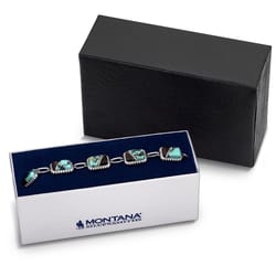 Montana Silversmiths Women's Double Essence Silver/Turquoise Bracelet