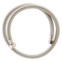 PlumbCraft 3/8 in. IP in. X 1/2 in. D Compression 36 in. Braided Stainless Steel Faucet Supply Line