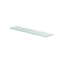 Dolle 0.31 in. H X 23.6 in. W X 4.7 in. D Clear/White Glass Shelf Board