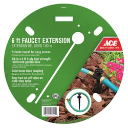 Ace 5/8 in. D X 6 ft. L Medium Duty Faucet Hose Extender Green
