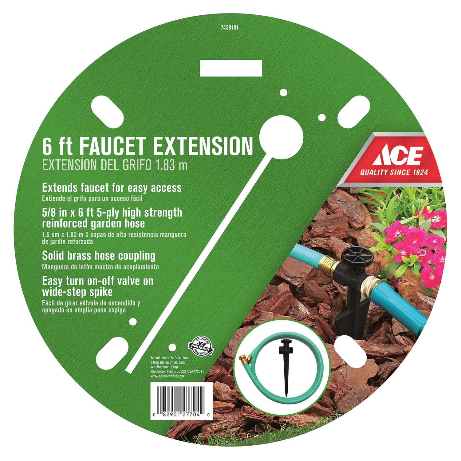 Ace 5/8 in. D X 6 ft. L Medium Duty Faucet Hose Extender Ace Hardware
