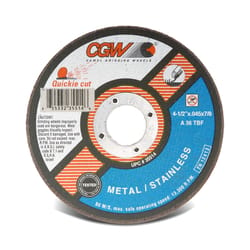 CGW 4-1/2 in. D X 7/8 in. Aluminum Oxide Cut-Off Wheel 1 pc