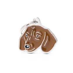 MyFamily Friends Brown Fawn Dachsund Metal Dog Pet Tags Medium