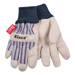 Kinco Unisex Outdoor Knit Wrist Work Gloves Gray XS 1 pair