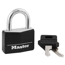 Master Lock 141D 1-5/16 in. H X 1/2 in. W X 1-9/16 in. L Vinyl Covered Double Locking Padlock