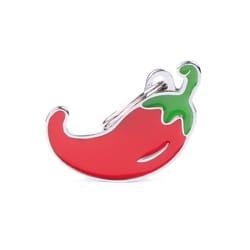 MyFamily Food Red Chili Pepper Metal Dog Pet Tags Medium