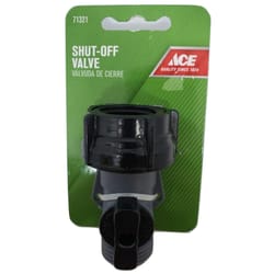 Ace Plastic Threaded Male Hose Shut-off Valve