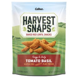 Harvest Snaps Tomato Basil Snack 3 oz Bagged