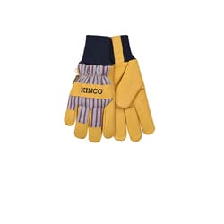 Kinco Men's Outdoor Knit Wrist Work Gloves Yellow L 1 pair