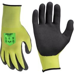 Coast Unisex Indoor/Outdoor Safety Gloves High-Vis Green XL 1 each