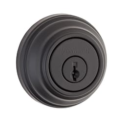 Kwikset Signature Series Iron Black Zinc Single Cylinder Deadbolt