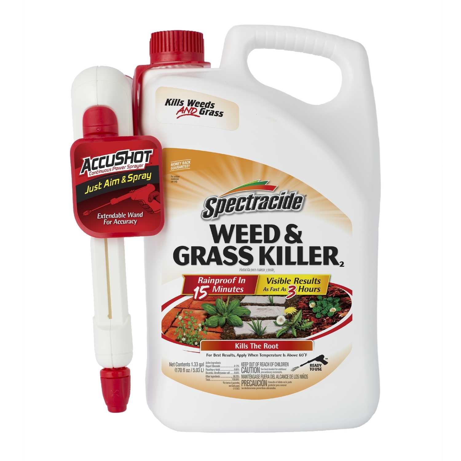 Spectracide AccuShot RTU Liquid Weed and Grass Killer 1.33 gal. Ace
