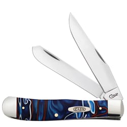 Case Multicolored Stainless Steel 5 in. Trapper Knife