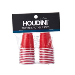 Chef'n 2 oz Red Plastic Disposable Shot Glass