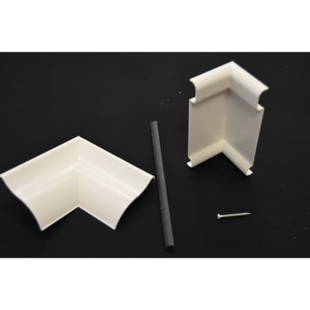 Plastx 3 in. H X 9 in. W White ABS Plastic Baseboard Inside Corner Cover -  Ace Hardware