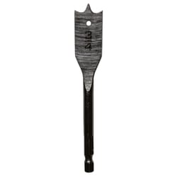 Century Drill & Tool Lazer Spade 3/4 in. X 4 in. L High Speed Steel Spade Bit Hex Shank 1 pc