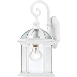 Nuvo Boxwood Textured White Switch Incandescent Lantern Fixture