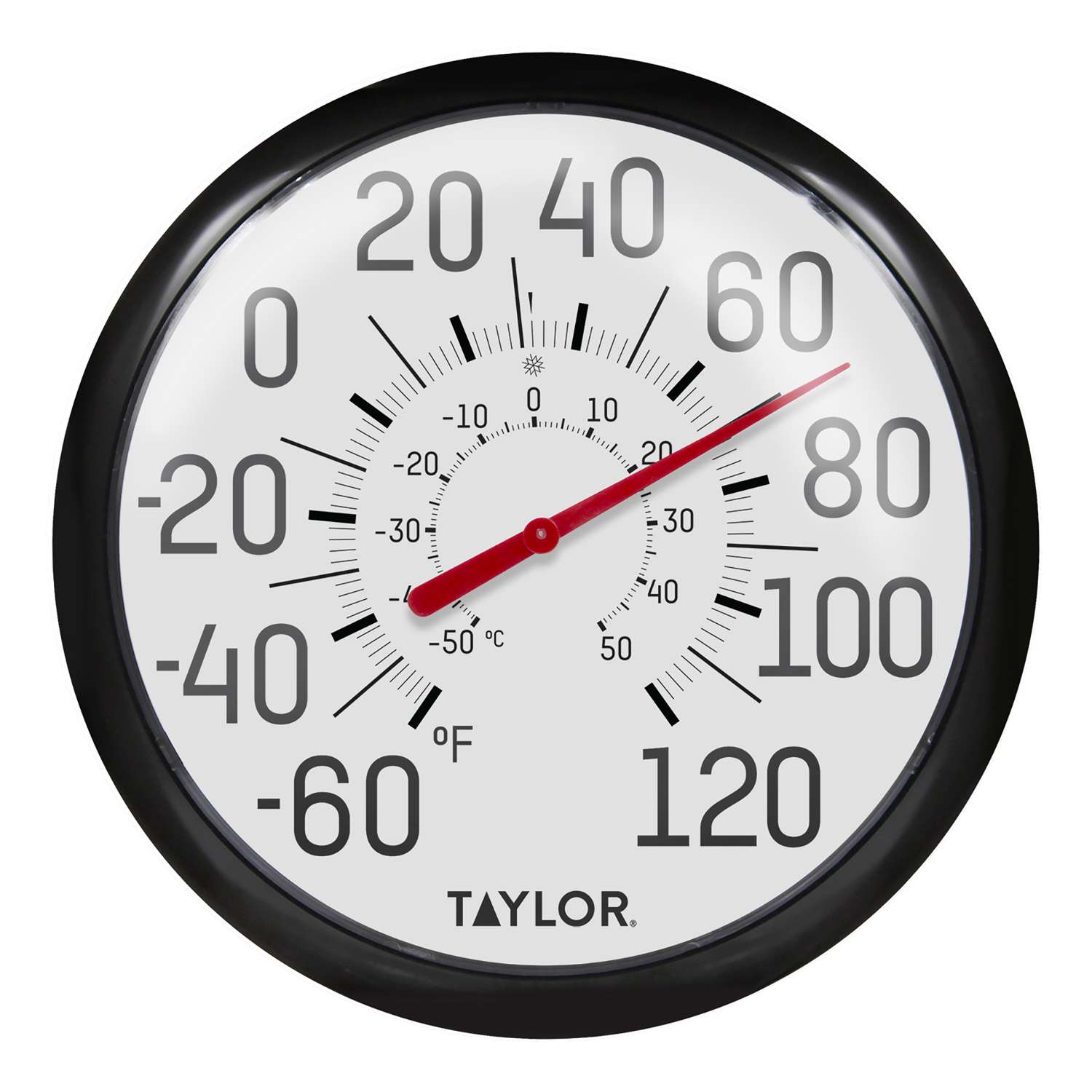 Taylor Decorative Dial Thermometer Plastic White Ace Hardware
