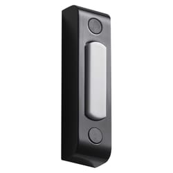 Globe Polished Brass Black Metal/Plastic Wired Pushbutton Doorbell