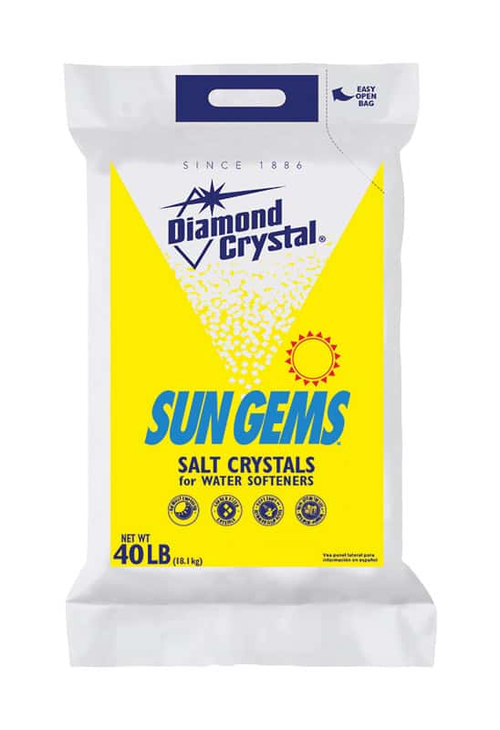 Diamond Crystal Sun Gems Water Softener Salt Crystal 40 lb. Ace Hardware