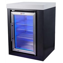 Mont Alpi Outdoor Fridge Stainless Steel 35 in. H X 25 in. W X 23 in. L