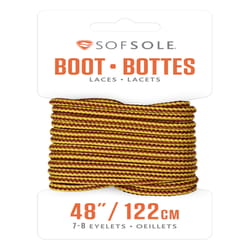 Sof Sole 48 in. Gold-Brown Boot Laces