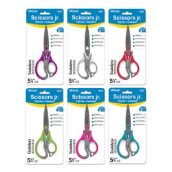 Bazic Products Scissors jr. 3 in. L Stainless Steel Soft Grip Scissors 1 pc