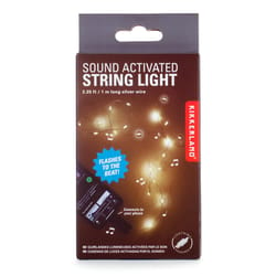 Kikkerland LED String Lights Pure White 18 in. 16 lights