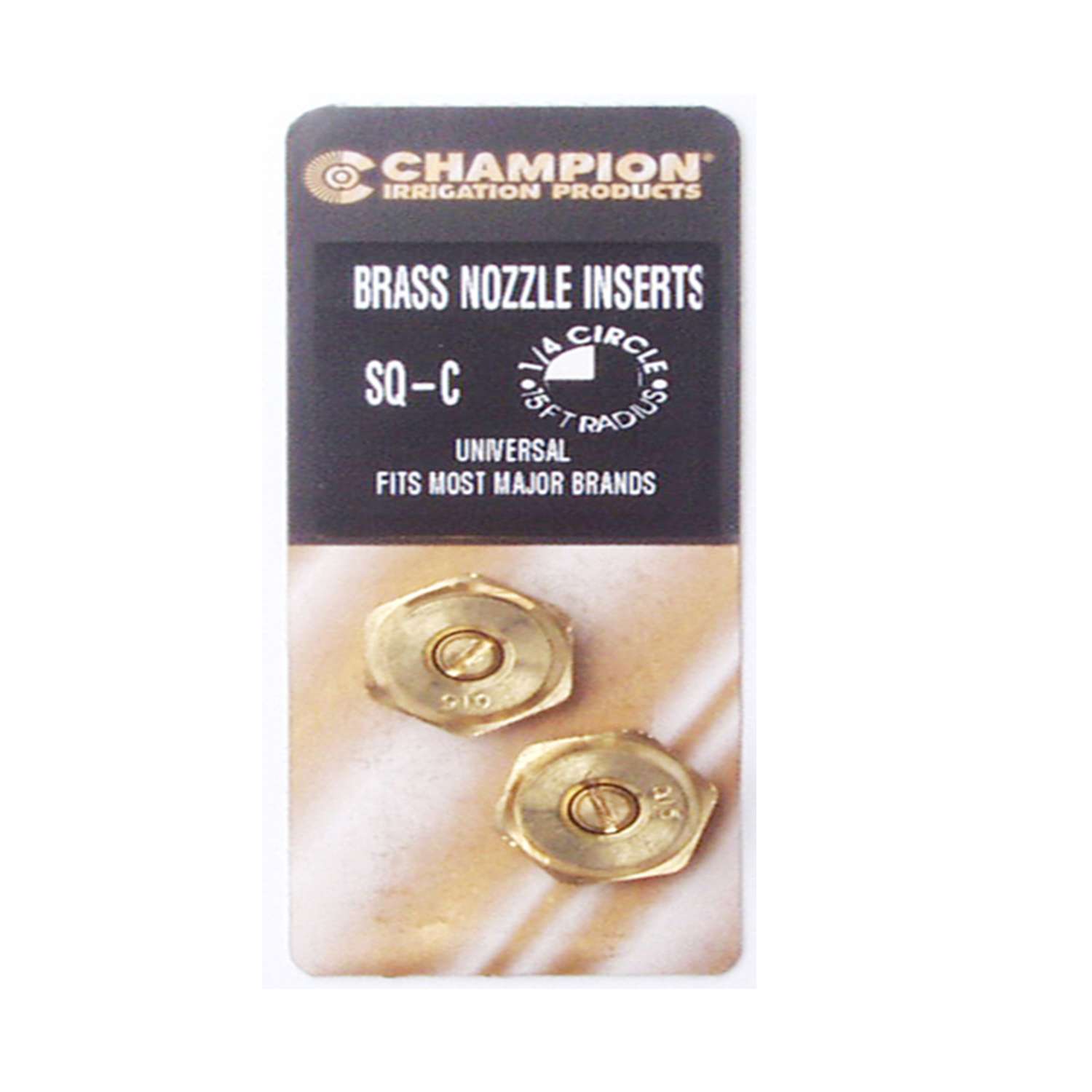 Champion Brass 15 ft. Quarter-Circle Sprinkler Nozzle Champion Brass 15 ft. Quarter-Circle Sprinkler Nozzle