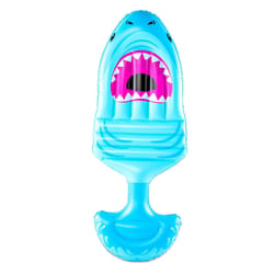 BigMouth Blue PVC/Vinyl Inflatable Shark Saddle Seat Pool Float