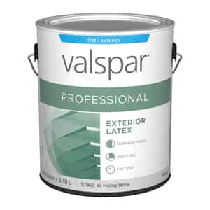 Valspar  Contractor Professional  Flat  Basic White  Acrylic Latex  Paint  1 gal. 