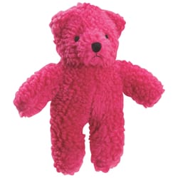 Zanies Red Fleece Berber Bear Squeaky Dog Toy Large