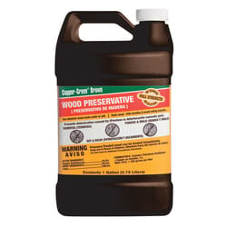 Copper Green Flat Brown Oil-Based Wood Preservative 1 gal