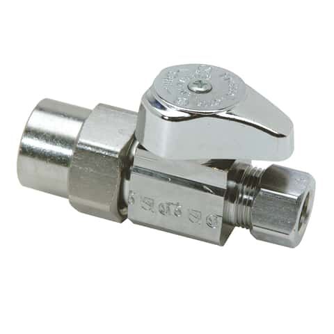 BrassCraft Angle Valve 1/2 Inch Nominal Compression X 1/2 Inch Od  Compression