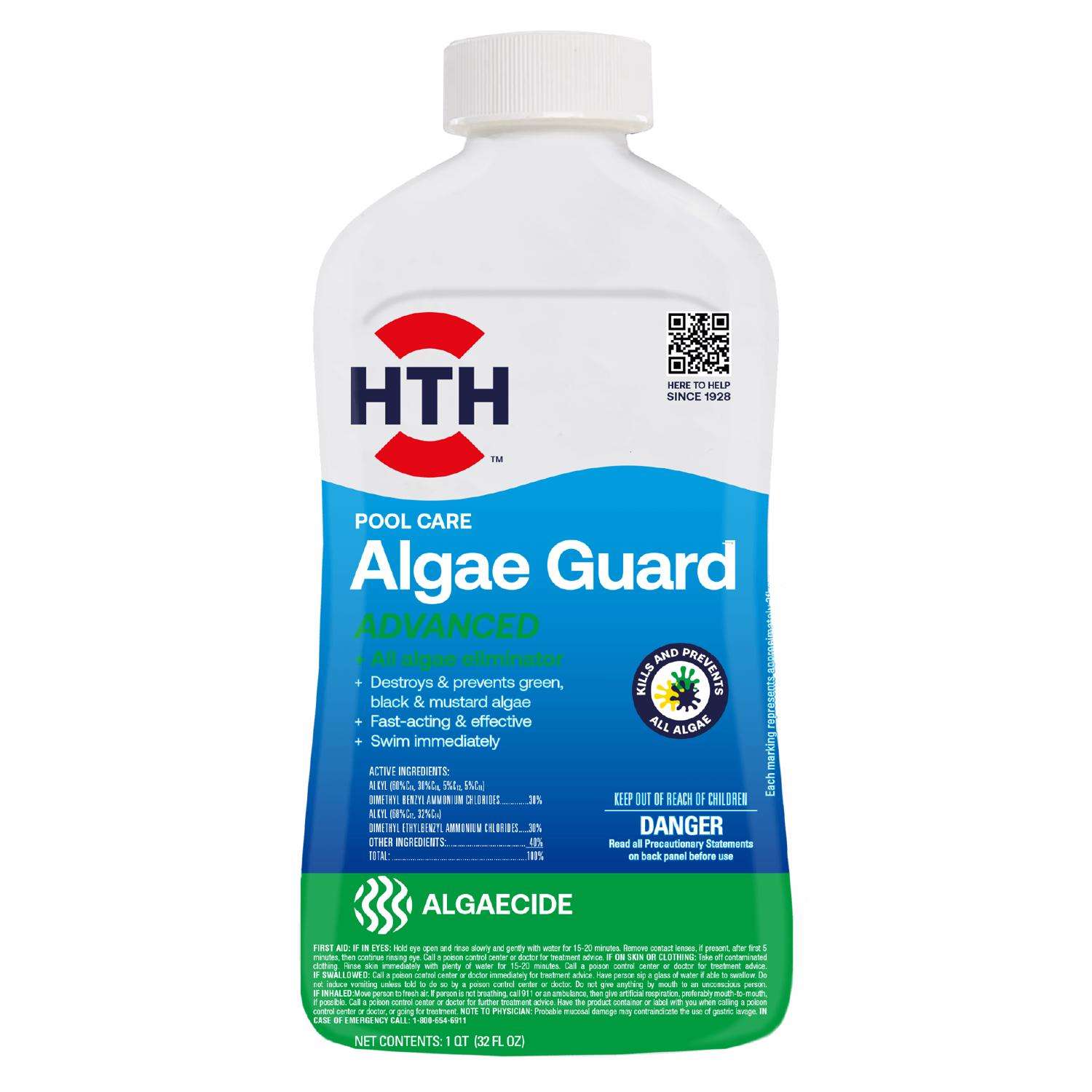 HTH Super Liquid Algae Guard 1 qt Ace Hardware