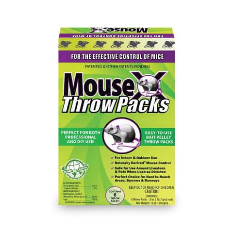 MouseX Non-Toxic Bait Pellets For Mice and Rats 6 oz 2 pk
