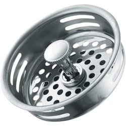 PlumbCraft 3-1/2 in. D Chrome Replacement Strainer Basket