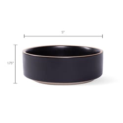 Pet Shop by Fringe Studio Charcoal Ceramic Small Pet Bowl