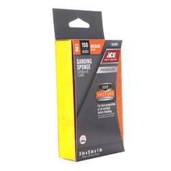 Ace  5 in. L x 5 in. W x 1 in.  150 Grit Fine  Block  Sanding Sponge 