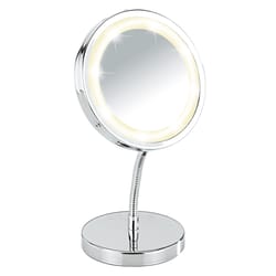 NuBrilliance As Seen On TV 7 in.W Flexible LED Vanity Mirror Silver