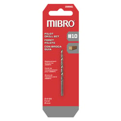 Richelieu Mibro 10 in. Steel Screw Pilot Drill Bit Straight Shank 1 pk