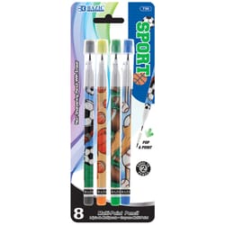 Bazic Products Sport Pop A Point Pencil 4 pk